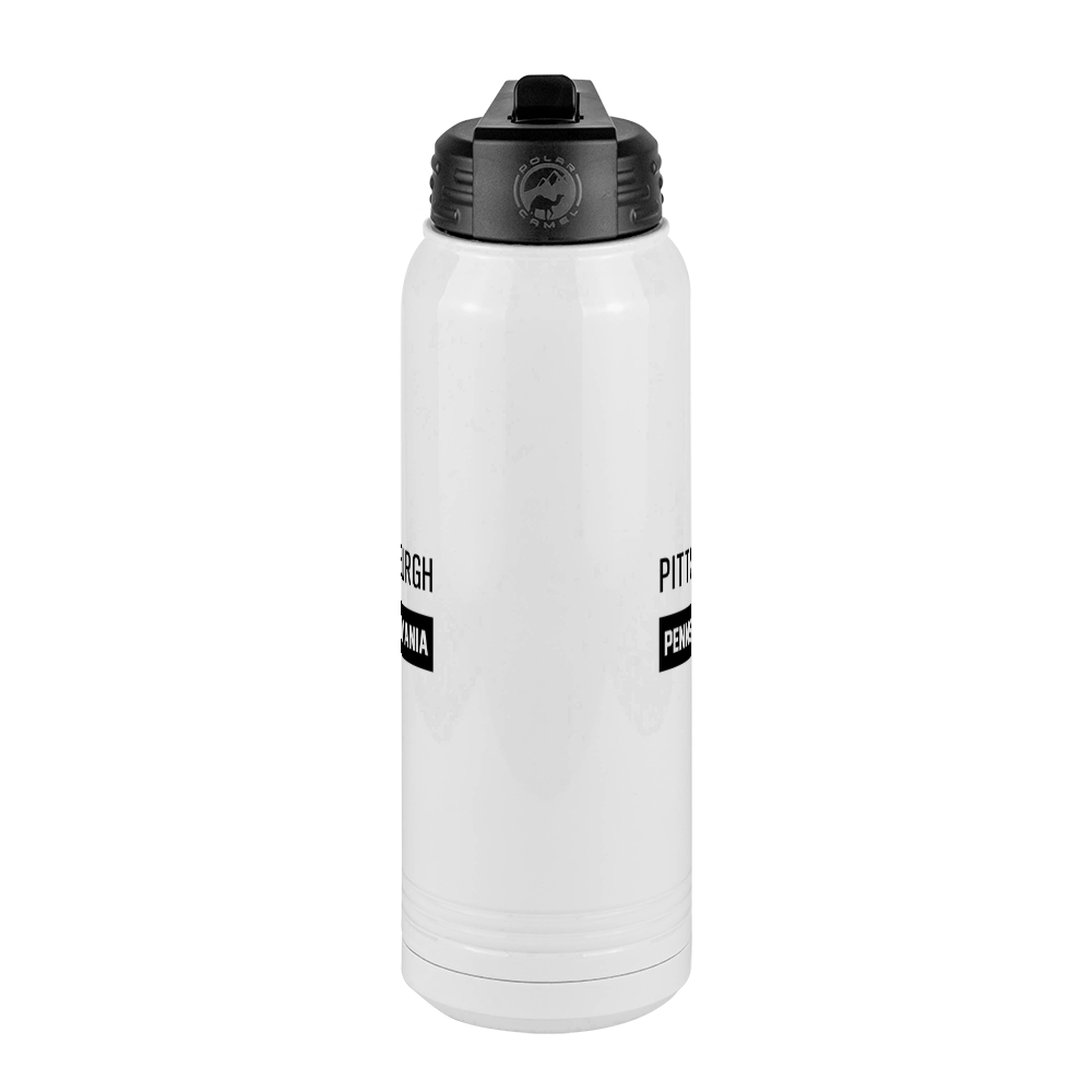 Personalized Pittsburgh Pennsylvania Water Bottle (30 oz) - Center View