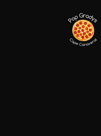 Thumbnail for Personalized Pizza T-Shirt - Black - Decorate View