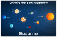Thumbnail for Personalized Planets Placemat IV - Within Heliosphere - Blue Background -  View
