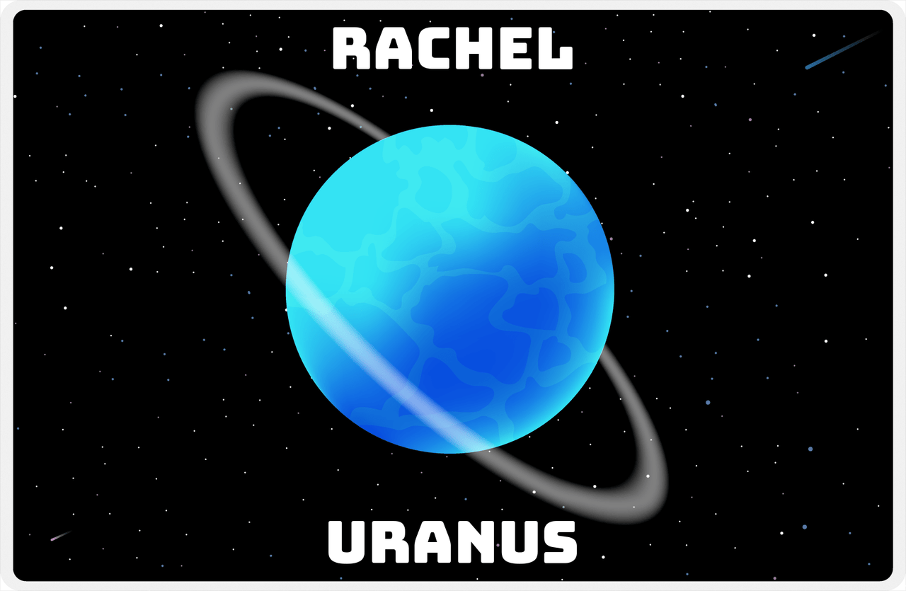 Personalized Planets Placemat V - The Planets - Uranus -  View
