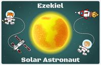 Thumbnail for Personalized Planets Placemat IX - Solar Astronaut - Blond Boy -  View