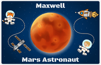 Thumbnail for Personalized Planets Placemat XVII - Mars Astronaut - Blond Boy -  View