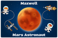 Thumbnail for Personalized Planets Placemat XVII - Mars Astronaut - Redhead Boy -  View
