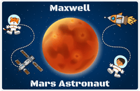 Thumbnail for Personalized Planets Placemat XVII - Mars Astronaut - Black Boy I -  View