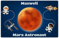 Thumbnail for Personalized Planets Placemat XVII - Mars Astronaut - Black Boy II -  View