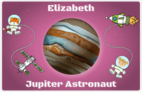 Thumbnail for Personalized Planets Placemat XVIII - Jupiter Astronaut - Blonde Girl -  View