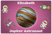 Thumbnail for Personalized Planets Placemat XVIII - Jupiter Astronaut - Redhead Girl -  View
