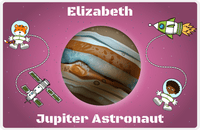 Thumbnail for Personalized Planets Placemat XVIII - Jupiter Astronaut - Black Girl II -  View