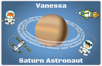 Thumbnail for Personalized Planets Placemat XX - Saturn Astronaut - Asian Girl -  View