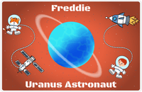 Thumbnail for Personalized Planets Placemat XXIII - Uranus Astronaut - Redhead Boy -  View