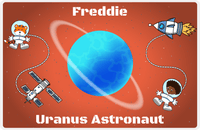 Thumbnail for Personalized Planets Placemat XXIII - Uranus Astronaut - Black Boy II -  View