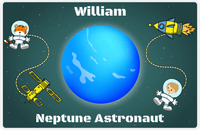 Thumbnail for Personalized Planets Placemat XXV - Neptune Astronaut - Blond Boy -  View