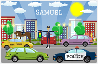 Thumbnail for Personalized Police Placemat I - Traffic Director - Blond Cop -  View