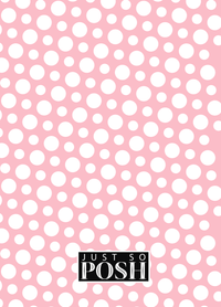 Thumbnail for Personalized Polka Dots Journal - Pink and White - Circle Nameplate - Back View