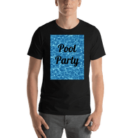 Thumbnail for Personalized Pool Water T-Shirt - Black - Pool Party - Shirt View