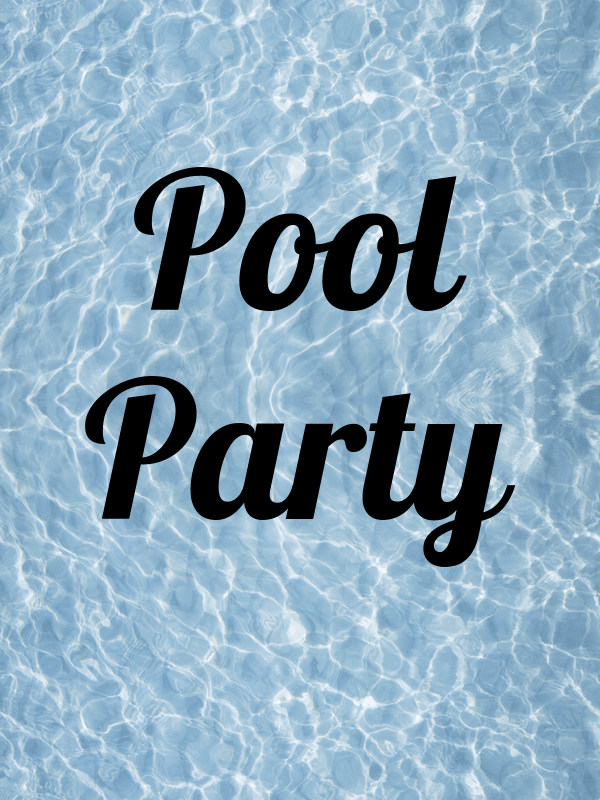 Personalized Pool Water T-Shirt - Black - Pool Party - Decorate View