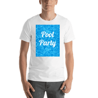 Thumbnail for Personalized Pool Water T-Shirt - White - Pool Party - Shirt View