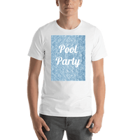 Thumbnail for Personalized Pool Water T-Shirt - White - Pool Party - Shirt View