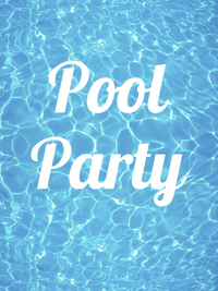 Thumbnail for Personalized Pool Water T-Shirt - Ocean Blue - Pool Party - Decorate View