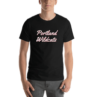 Thumbnail for Personalized Portland T-Shirt - Black - Shirt View