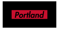 Thumbnail for Personalized Portland Beach Towel - Front View