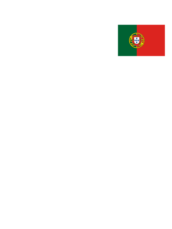 Portugal Flag T-Shirt - White - Decorate View