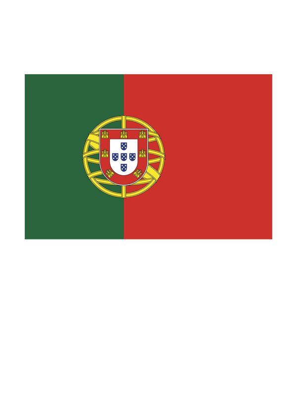 Portugal Flag T-Shirt - White - Decorate View