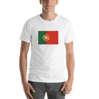 Thumbnail for Portugal Flag T-Shirt - White - Shirt View