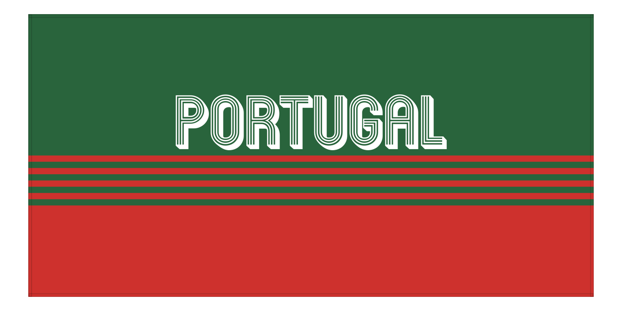 Personalized Portugal Beach Towel - Front View