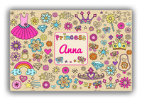Thumbnail for Personalized Princess Canvas Wrap & Photo Print VI - Brown Background - Front View