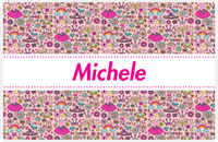 Thumbnail for Personalized Princess Placemat I - Pink Background - Ribbon Nameplate -  View