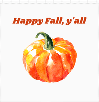 Thumbnail for Personalized Pumpkin Shower Curtain - White Background - Text Above Pumpkin - Decorate View