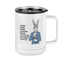 Thumbnail for Rabbit on a Budget Coffee Mug Tumbler with Handle (15 oz) - Right View