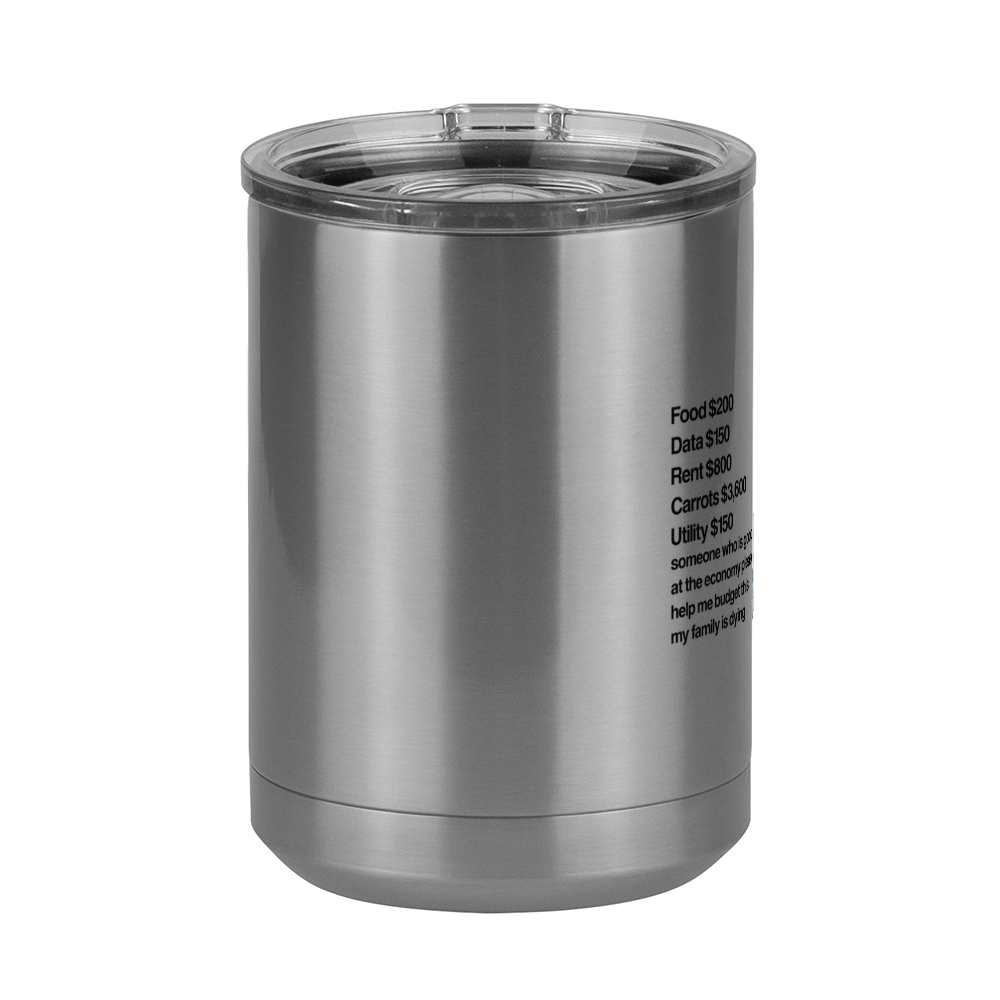 Rabbit on a Budget Coffee Mug Tumbler with Handle (15 oz) - Front View