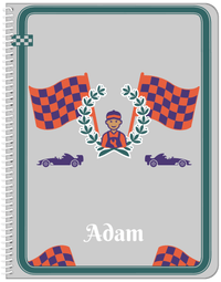 Thumbnail for Personalized Racecar Notebook I - Car Style III - Front View