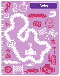 Thumbnail for Personalized Racecar Notebook VI - Car Parts I - Front View