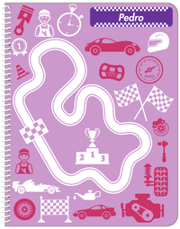 Thumbnail for Personalized Racecar Notebook VI - Car Parts II - Front View