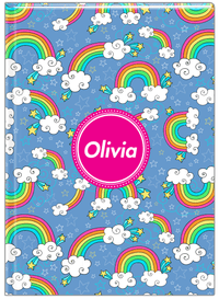 Thumbnail for Personalized Rainbows Journal I - Circle Nameplate - Front View