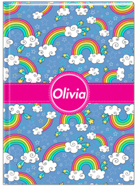 Thumbnail for Personalized Rainbows Journal I - Circle Ribbon Nameplate - Front View