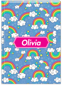 Thumbnail for Personalized Rainbows Journal I - Decorative Rectangle Nameplate - Front View