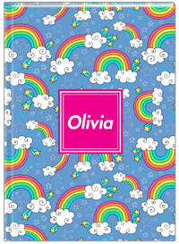 Thumbnail for Personalized Rainbows Journal I - Square Nameplate - Front View