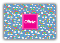 Thumbnail for Personalized Rainbow Canvas Wrap & Photo Print I - Square Nameplate - Front View