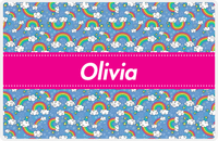 Thumbnail for Personalized Rainbow Placemat I - Ribbon Nameplate -  View