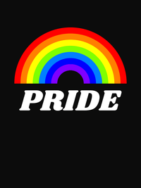Thumbnail for Personalized Rainbow T-Shirt - Black - Decorate View
