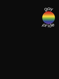 Thumbnail for Personalized Rainbow T-Shirt - Black - Decorate View