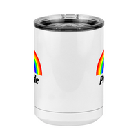 Thumbnail for Personalized Rainbow Coffee Mug Tumbler with Handle (15 oz) - Front View