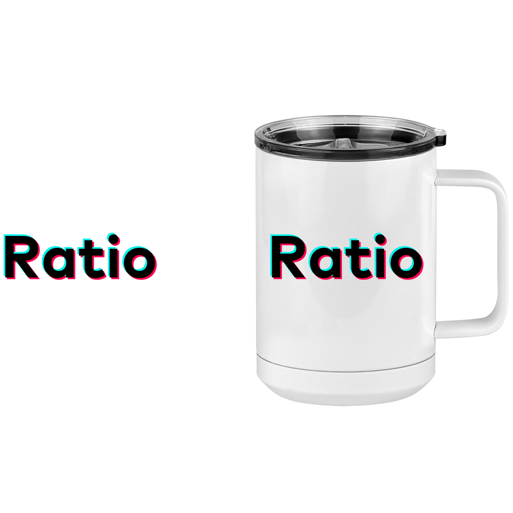 Ratio Coffee Mug Tumbler with Handle (15 oz) - TikTok Trends - Design View