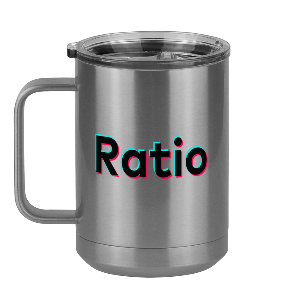 Ratio Coffee Mug Tumbler with Handle (15 oz) - TikTok Trends - Left View