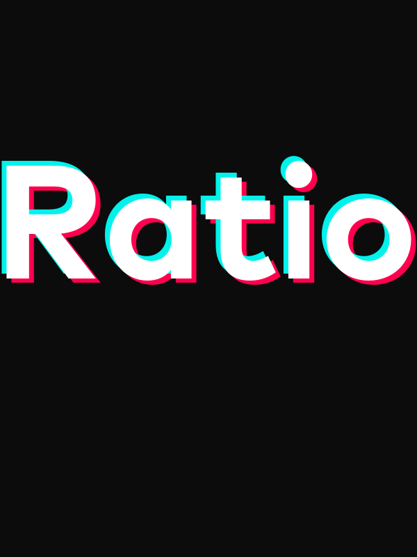 Ratio T-Shirt - Black - TikTok Trends - Decorate View