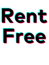 Thumbnail for Rent Free T-Shirt - White - TikTok Trends - Decorate View